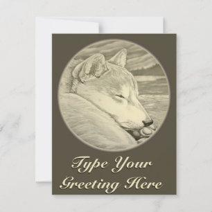 Shiba Inu Uitnodigingen Gepersonaliseerde Shiba In