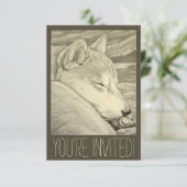 Shiba Inu Uitnodigingen Gepersonaliseerde Shiba In (Staand voorkant)