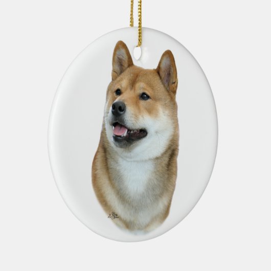 Shiba Inu-versiering Keramisch Ornament (Rechts)