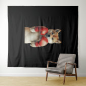 Shiba Inu Wandkleed (In Situ (horizontaal))