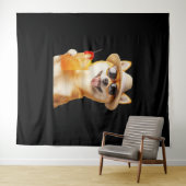 Shiba Inu Wandkleed (In Situ (horizontaal))