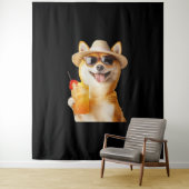 Shiba Inu Wandkleed (In situ)