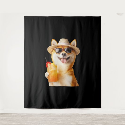 Shiba Inu Wandkleed (Voorkant)