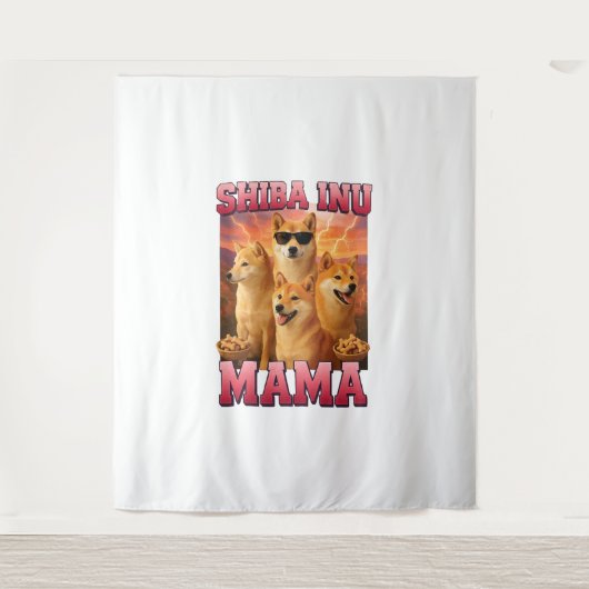 Shiba Inu Wandkleed (Voorkant)