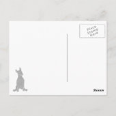 Shiba Inu Winter Briefkaart (Achterkant)