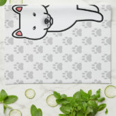 Shiba Inu Wit Theedoek (Gevouwen)