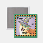 Shiba Inu Witch Magneet (Voorkant / Achterkant)