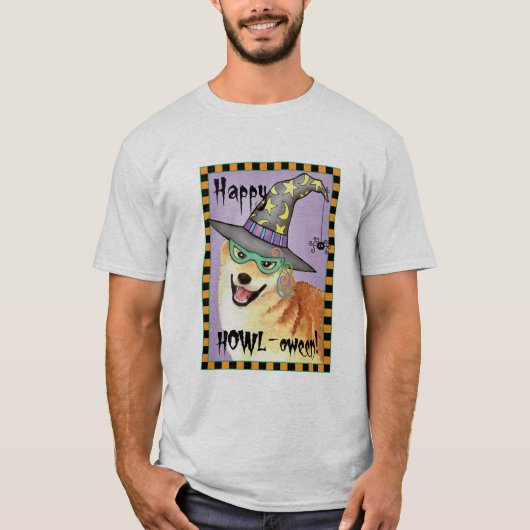 Shiba Inu Witch T-shirt (Voorkant)