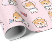 Shiba Inu Wrapping Paper Cadeaupapier (Rol Hoek)