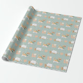 Shiba Inu Wrapping Paper Cadeaupapier (Uitgerold)