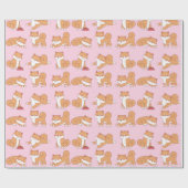 Shiba Inu Wrapping Paper Cadeaupapier (Vlak)