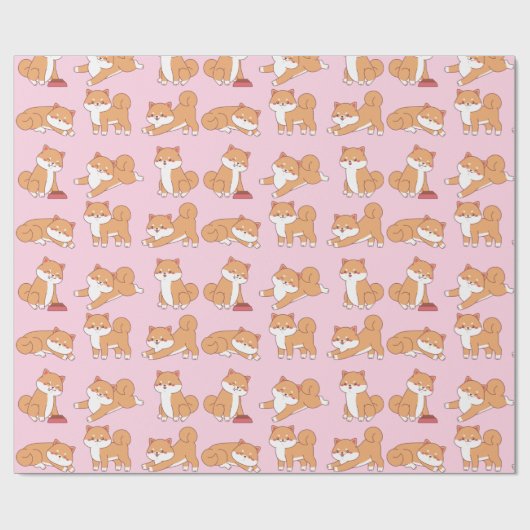 Shiba Inu Wrapping Paper Cadeaupapier (Vlak)