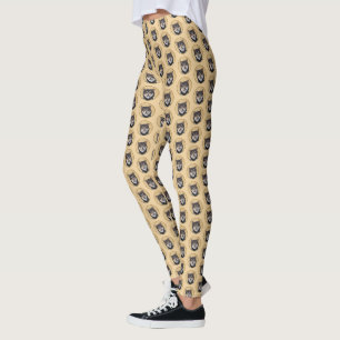 Shiba Inu (Zwart en Lichtbruin) Schilderij - Honde Leggings