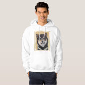 Shiba Inu (zwart en tan) schilderen - hond Art Hoodie (Voorkant volledig)