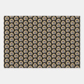 Shiba Inu (zwart en tan) schilderen - hond Art Inpakpapier Vel (Voorkant 3)