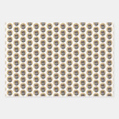 Shiba Inu (zwart en tan) schilderen - hond Art Inpakpapier Vel (Voorkant 2)