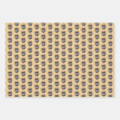 Shiba Inu (zwart en tan) schilderen - hond Art Inpakpapier Vel (Voorkant)