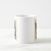 Shiba Inu (zwart en tan) schilderen - hond Art Koffiemok (Center)