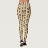 Shiba Inu (zwart en tan) schilderen - hond Art Leggings (Achterkant)