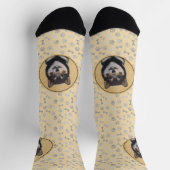 Shiba Inu (zwart en tan) schilderen - hond Art Sokken (Top)