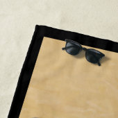 Shiba Inu (zwart en tan) schilderen - hond Art Strandlaken (In situ)