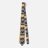 Shiba Inu (zwart en tan) schilderen - hond Art Stropdas (Voorkant)