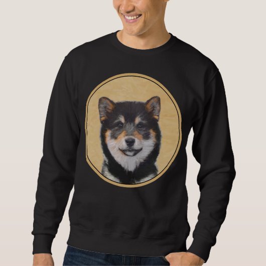 Shiba Inu (zwart en tan) schilderen - hond Art Trui (Voorkant)