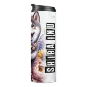 Shiba Inu's Flower Frolic Thermosbeker (Geroteerd rechts)