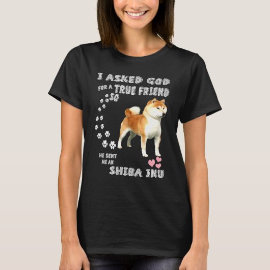 Shiba Ken Hond Mam Pap Kostuum Japans Shiba Inu T-shirt (Voorkant)