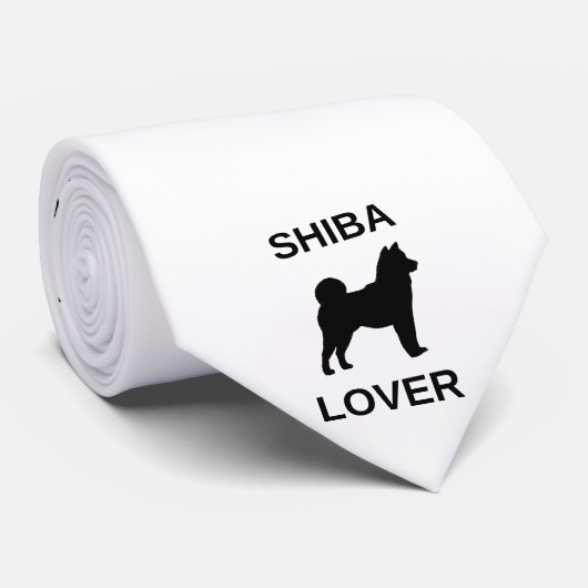 shiba-liefhebber stropdas (Opgerold)