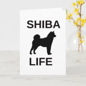 Shiba Life Kaart (Gele Bloem)