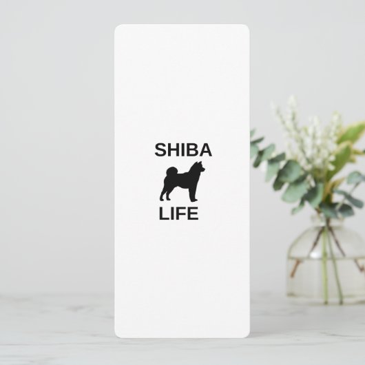 Shiba Life Kaart (Staand voorkant)
