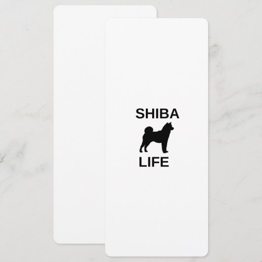 Shiba Life Kaart (Voorkant / Achterkant)