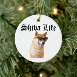 Shiba Life Keramisch Ornament