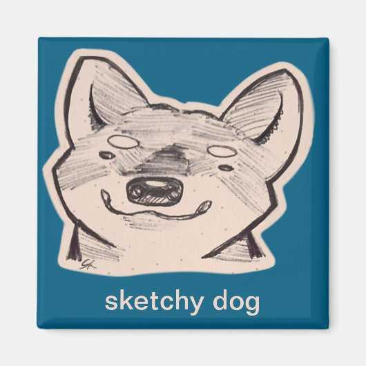 Shiba  magneet (Voorkant)