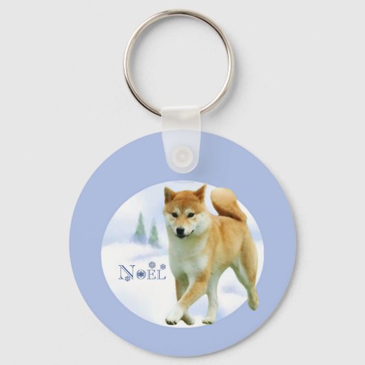 Shiba Noel Sleutelhanger (Voorkant)