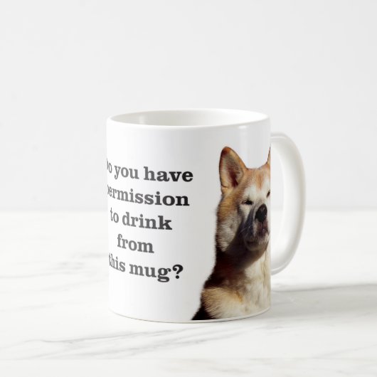 Shiba Permission Koffiemok (Voorkant rechts)