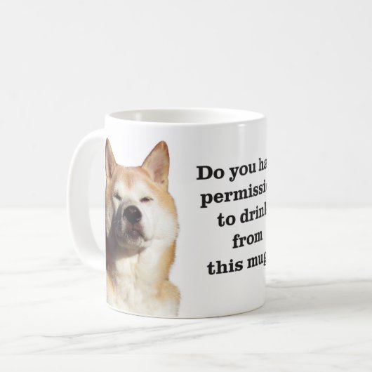 Shiba Permission Koffiemok (Voorkant links)