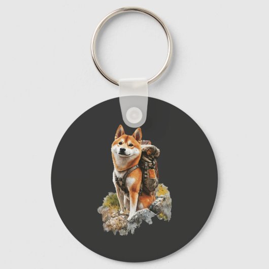 Shiba Pitbull Inu Sleutelhanger (Voorkant)