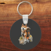 Shiba Pitbull Inu Sleutelhanger (Voorkant)