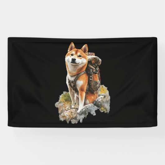 Shiba Pitbull Inu Spandoek (Horizontaal)