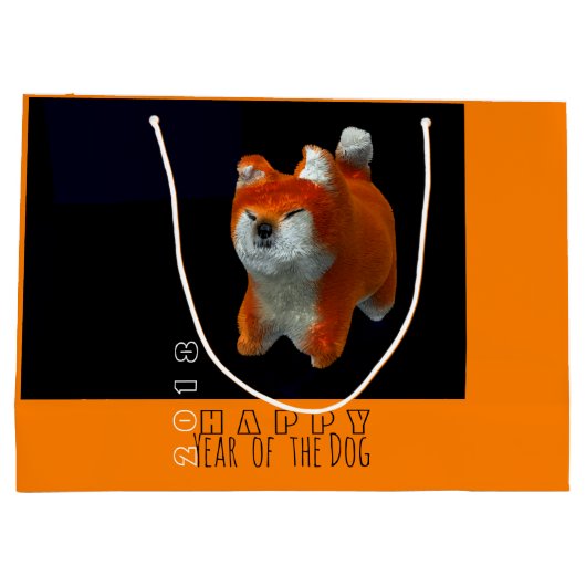 Shiba Puppy 3D Digital Art 2018 Lft B2 Groot Cadeauzakje (Achterkant)