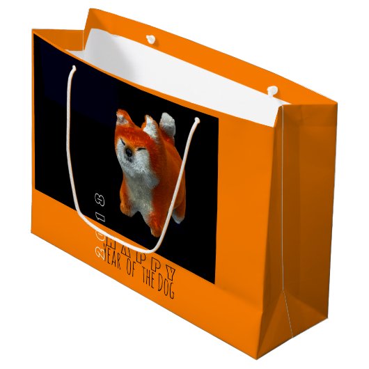 Shiba Puppy 3D Digital Art 2018 Lft B2 Groot Cadeauzakje (Voorkant Gekanteld)