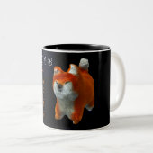 Shiba Puppy 3D Digital Art Dog Jaar Zodiac 2T Mok (Voorkant rechts)