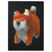 Shiba Puppy 3D Digital Art Dog Year 2018 klembord (Achterkant)