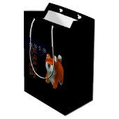 Shiba Puppy 3D Digital Art Dog Year 2018 M Cadeft  Medium Cadeauzakje (Achterkant Gekanteld)