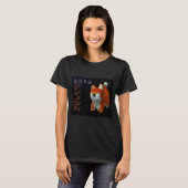 Shiba Puppy 3D Digital Art Dog Year 2018 Woman T-s T-shirt (Voorkant volledig)