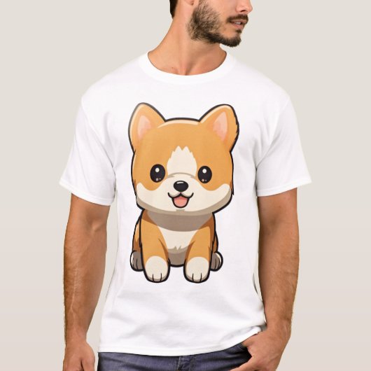 Shiba Starende blik T-shirt (Voorkant)