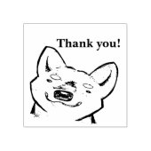 Shiba thank you! rubberstempel (Afrduk)