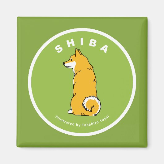 Shiba vierkante magneet (Voorkant)